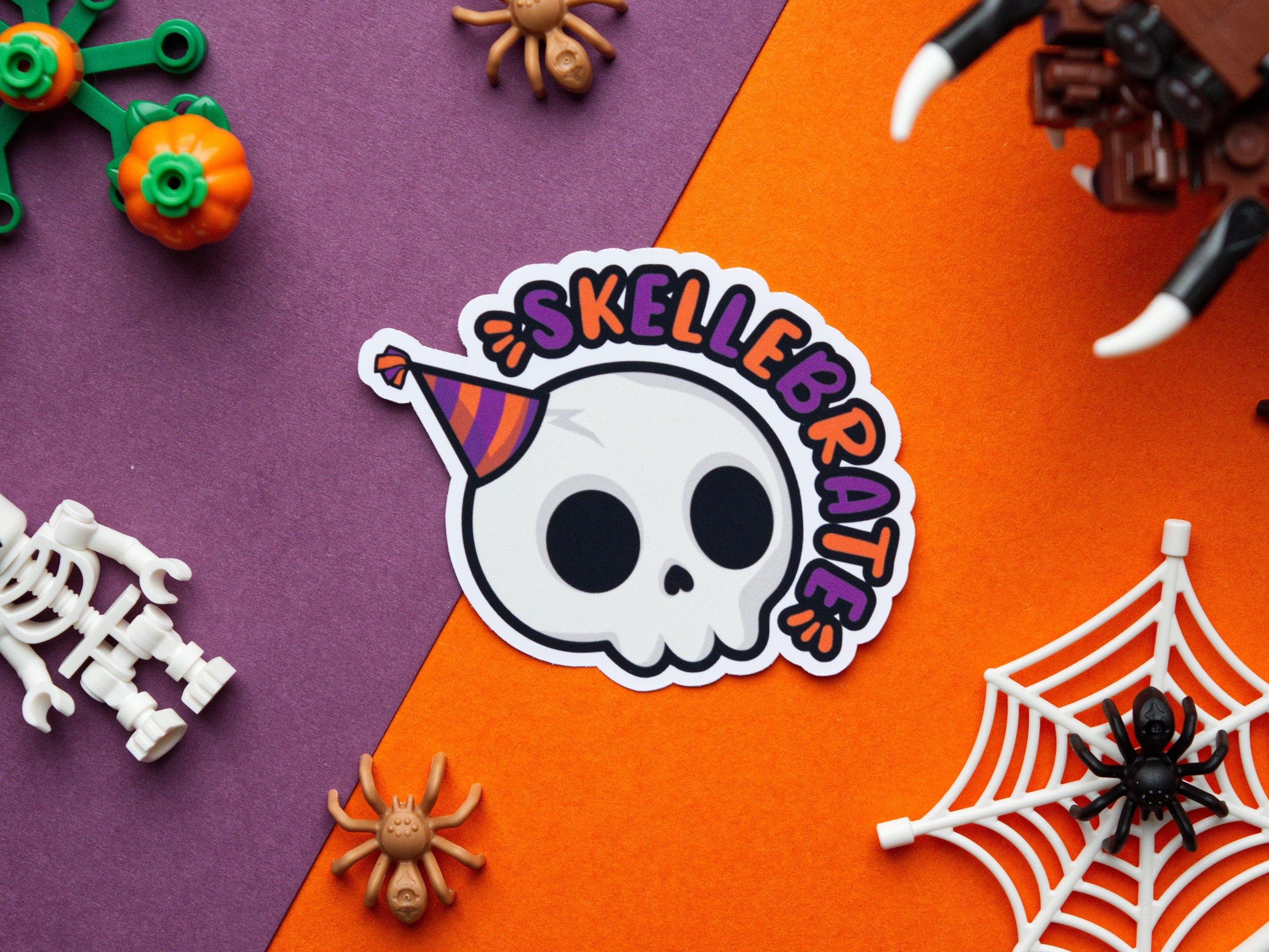 Halloween Pun Stickers: Spooky Kawaii Vinyl Decals (5 Pack)