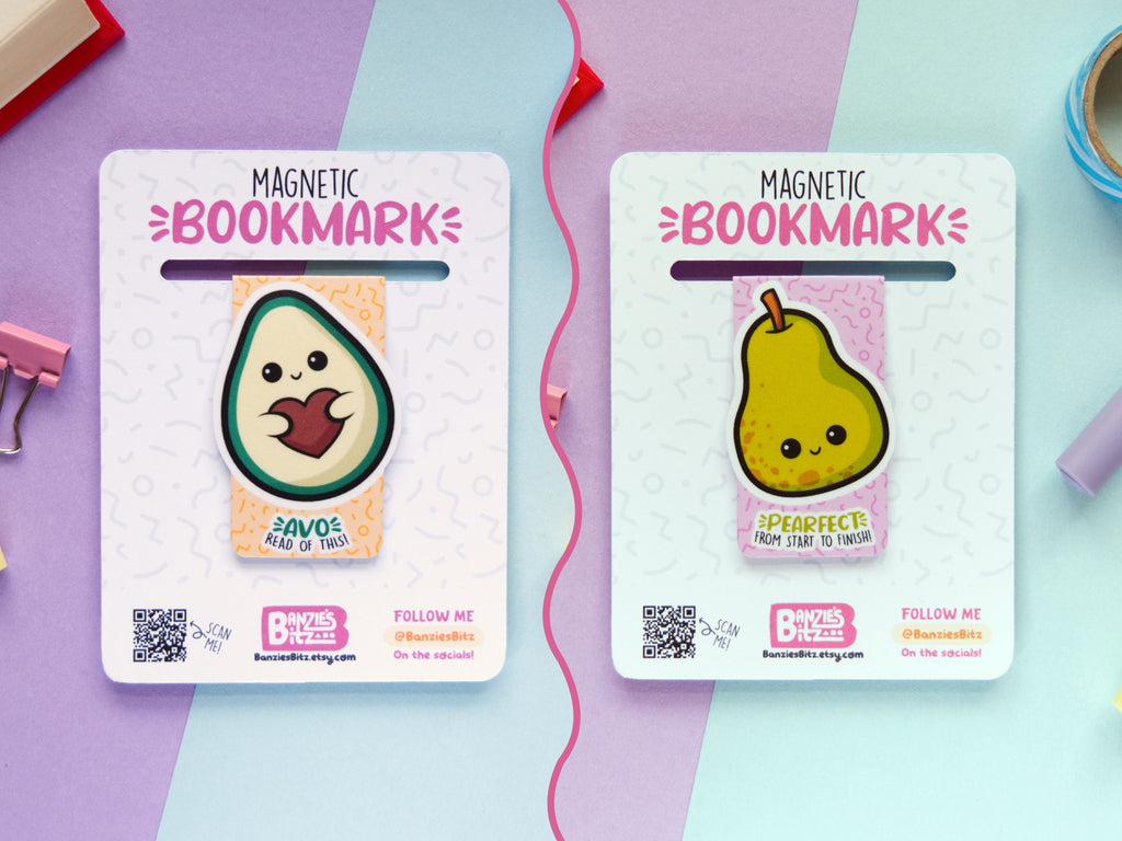 Kawaii Fruit Magnetic Bookmark
