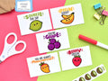 Summer Kawaii Fruit Pun Mini Cards 5-Pack