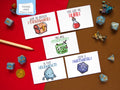 Kawaii DnD/Adventure Pun Cards 5-Pack