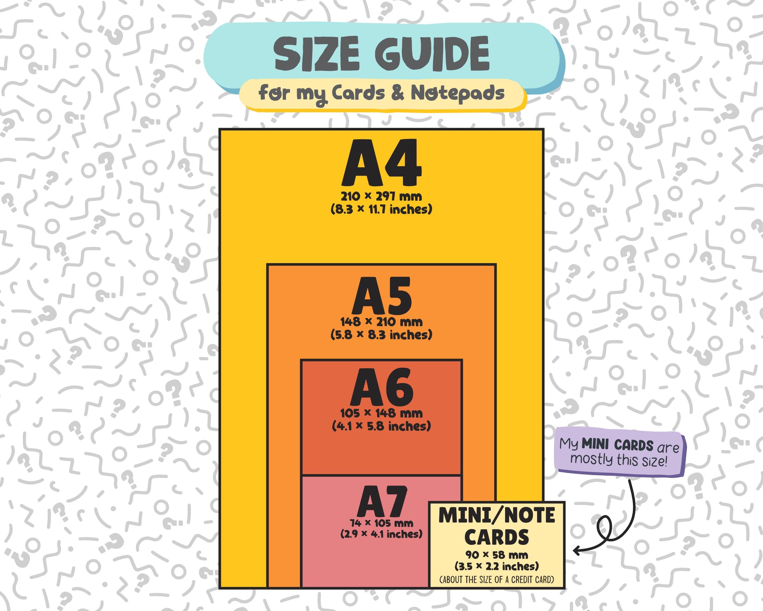 Blank Mini Kawaii Cards 5-Pack