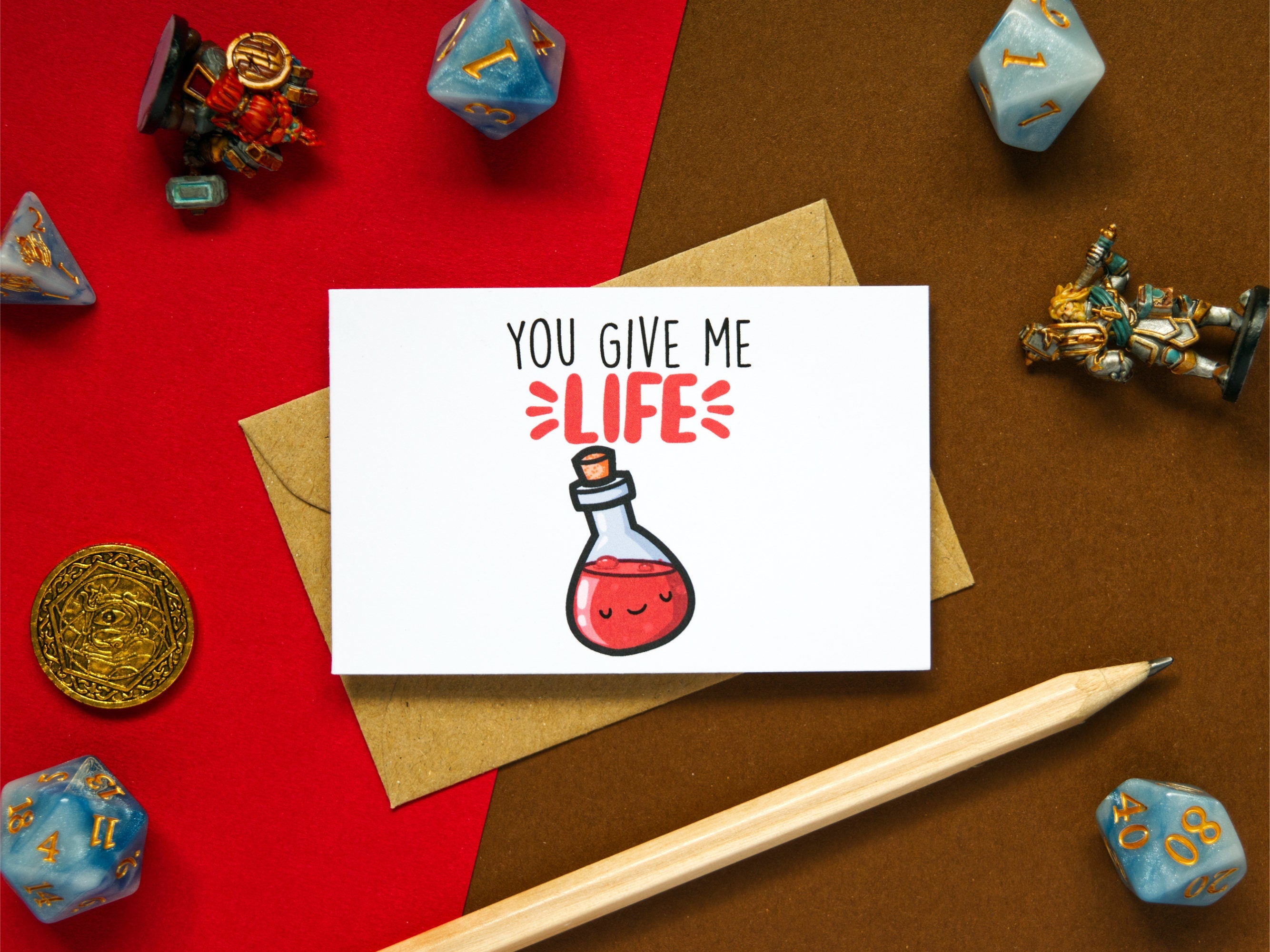 Kawaii DnD/Adventure Pun Cards 5-Pack