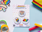 Kawaii LGBTQ+ Pride Pin Badge Set (37mm)