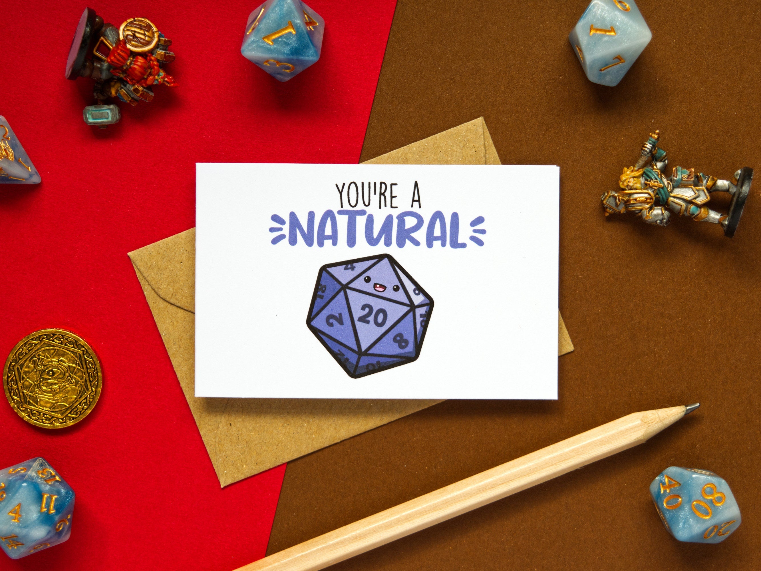Kawaii DnD/Adventure Pun Cards 5-Pack