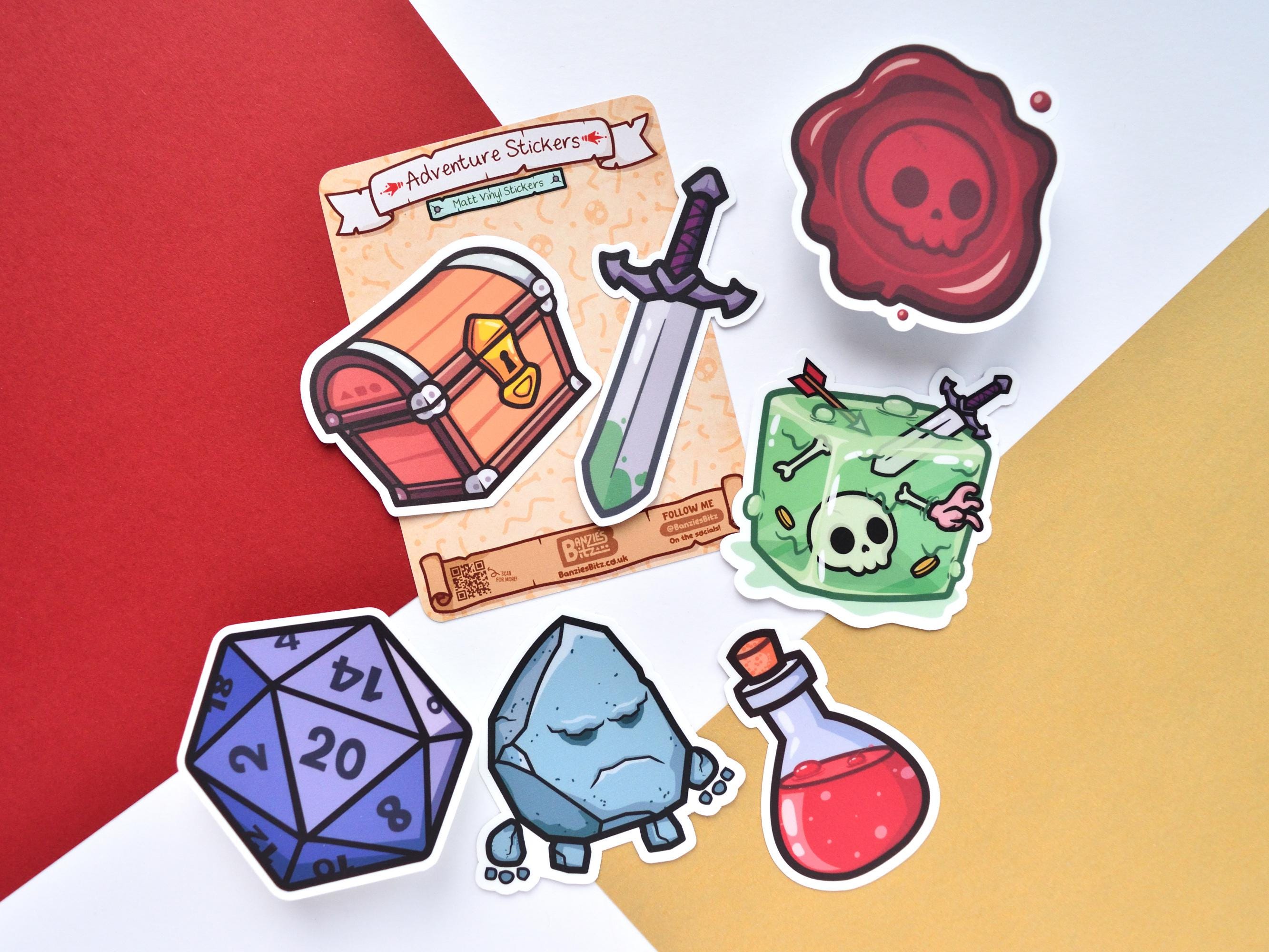 Adventure/DnD Sticker Pack