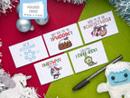 Mini Kawaii Christmas Pun Cards 5-Pack