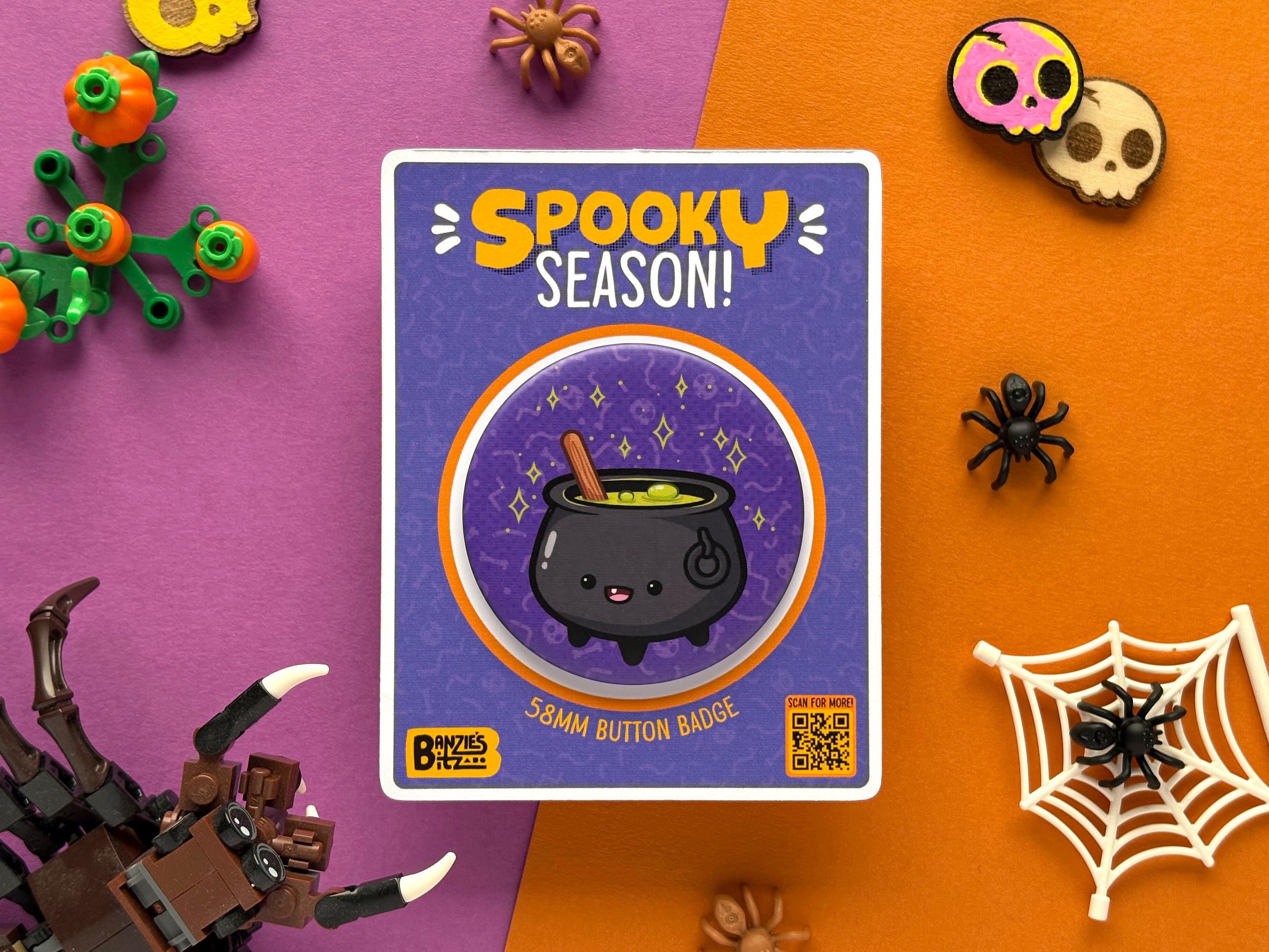 Kawaii Cauldron Badge - 58mm