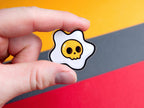 Died Egg Skull Pin – 35mm Acrylic Pin Badge