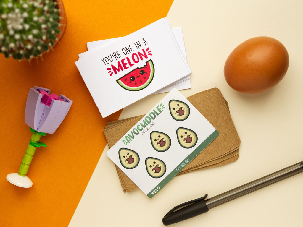 Blank Mini Kawaii Cards 5-Pack