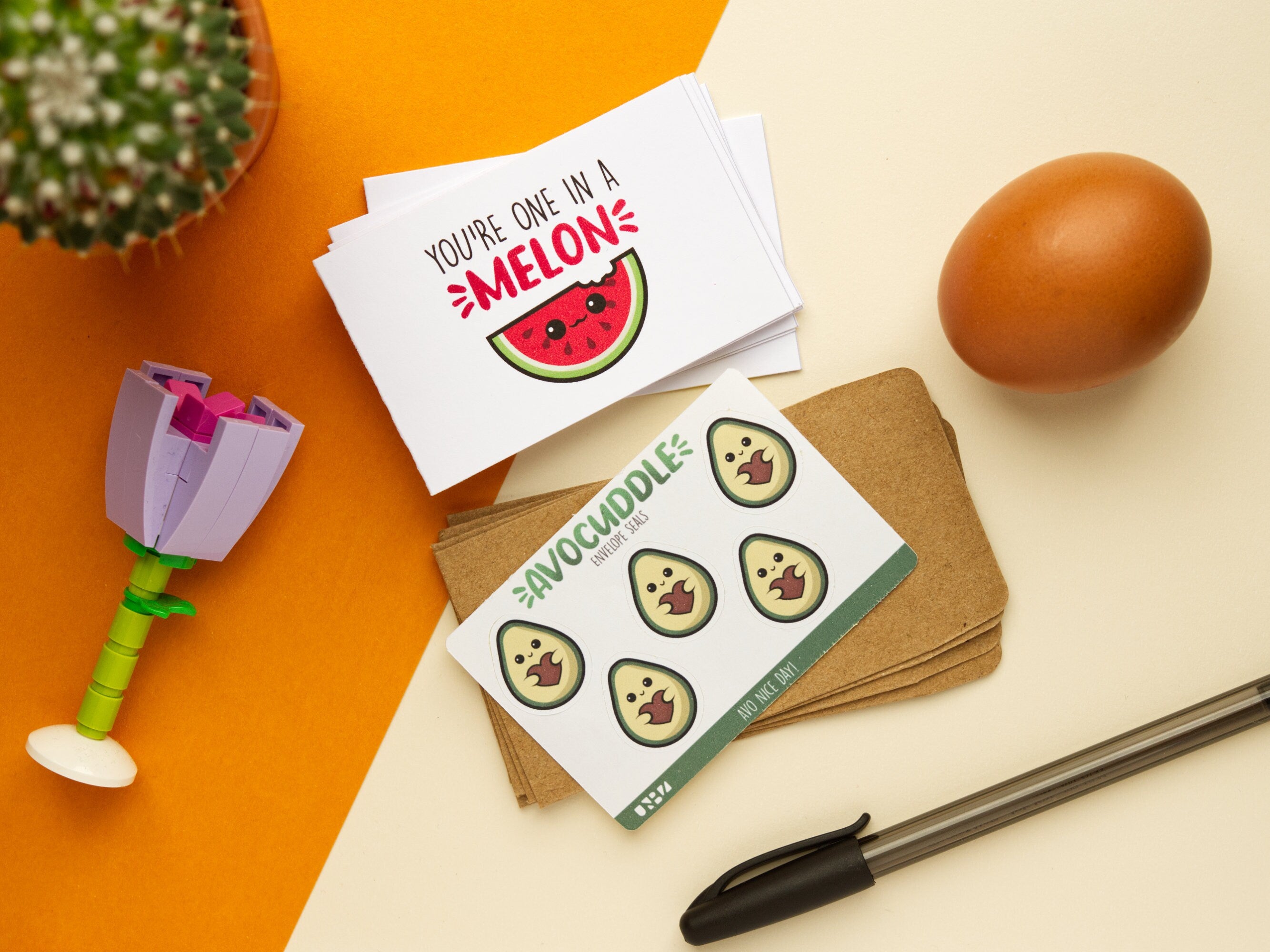 Blank Mini Kawaii Cards 5-Pack