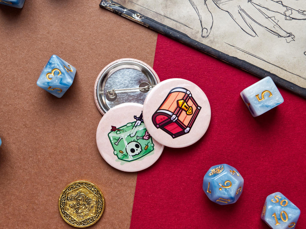 Adventure Button Pin Badge Set #1 - 37mm