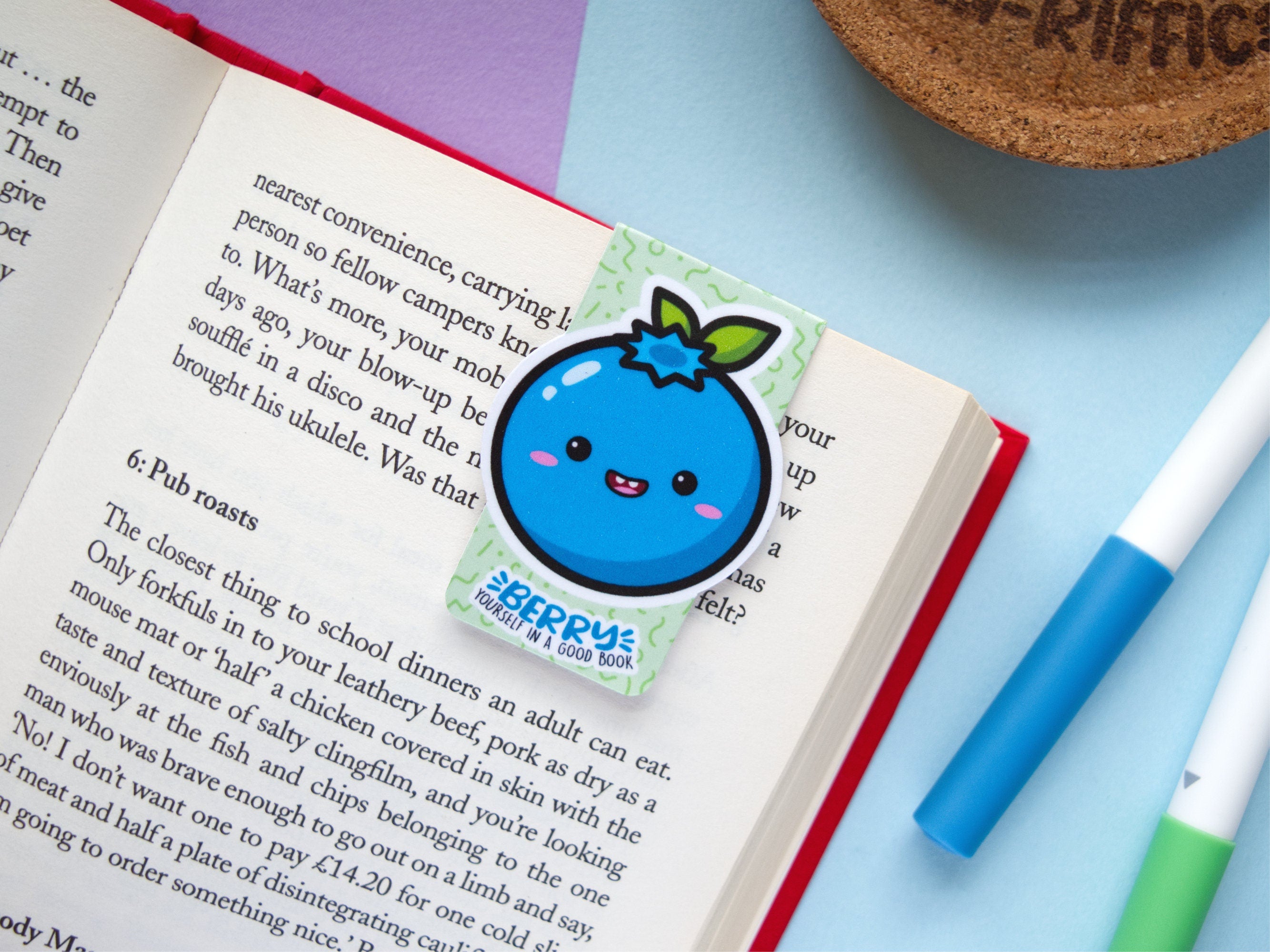 Kawaii Fruit Magnetic Bookmark
