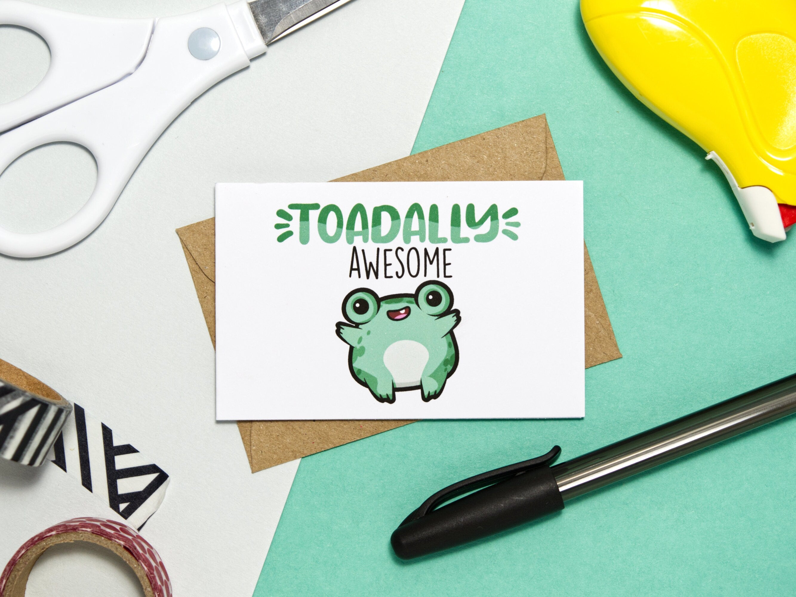 Kawaii Critters Pun Cards: Mini Note Cards 5-Pack