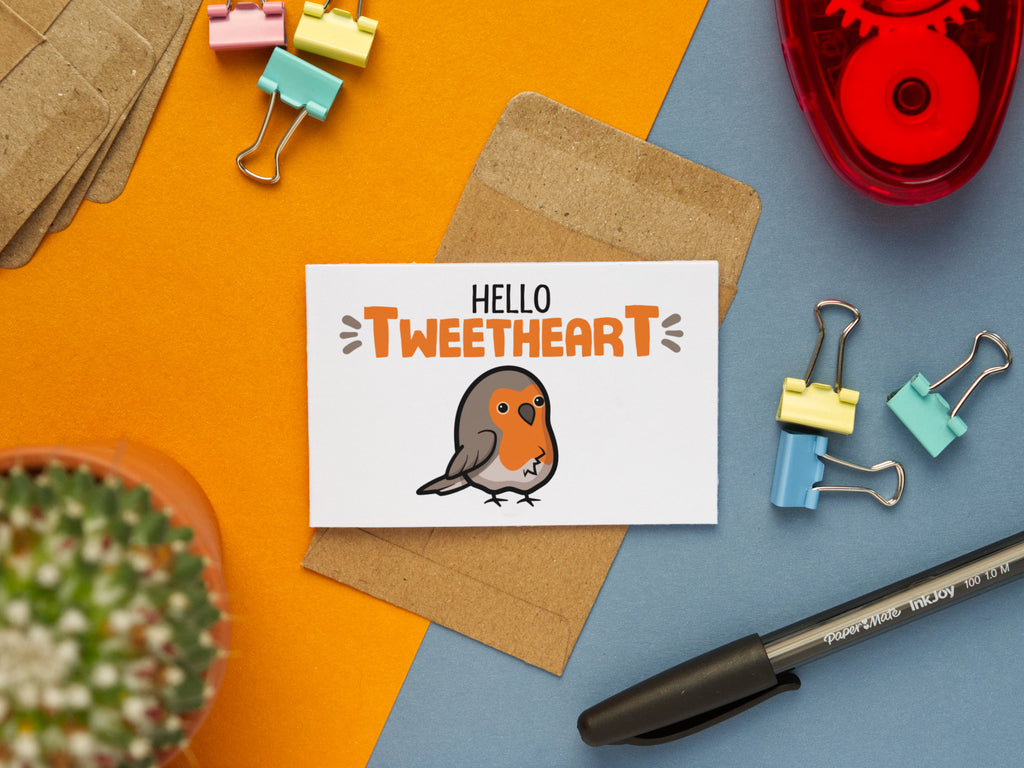 5-Pack Mini Animal Pun Cards: Kawaii Note Cards Pack