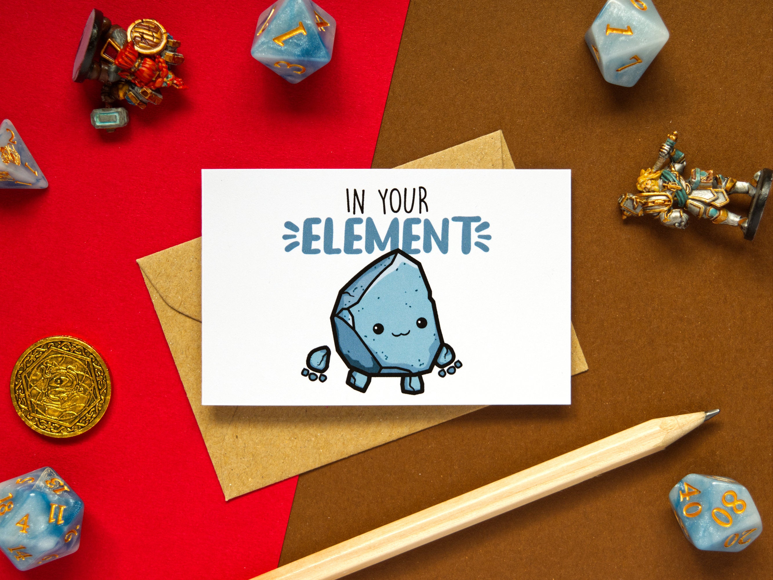 Kawaii DnD/Adventure Pun Cards 5-Pack