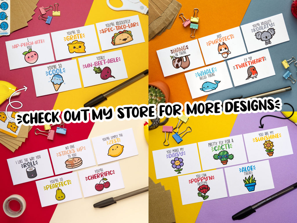 Blank Mini Kawaii Cards 5-Pack