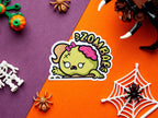 Halloween Pun Stickers: Spooky Kawaii Vinyl Decals (5 Pack)