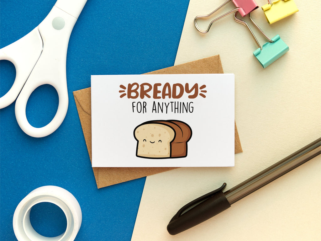 5 Mini Kawaii Snack Food Pun Cards 5-Pack