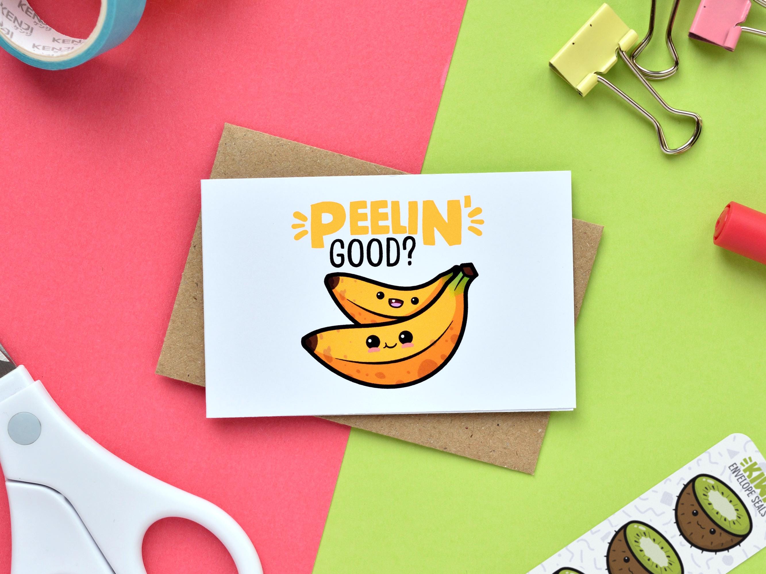 Summer Kawaii Fruit Pun Mini Cards 5-Pack