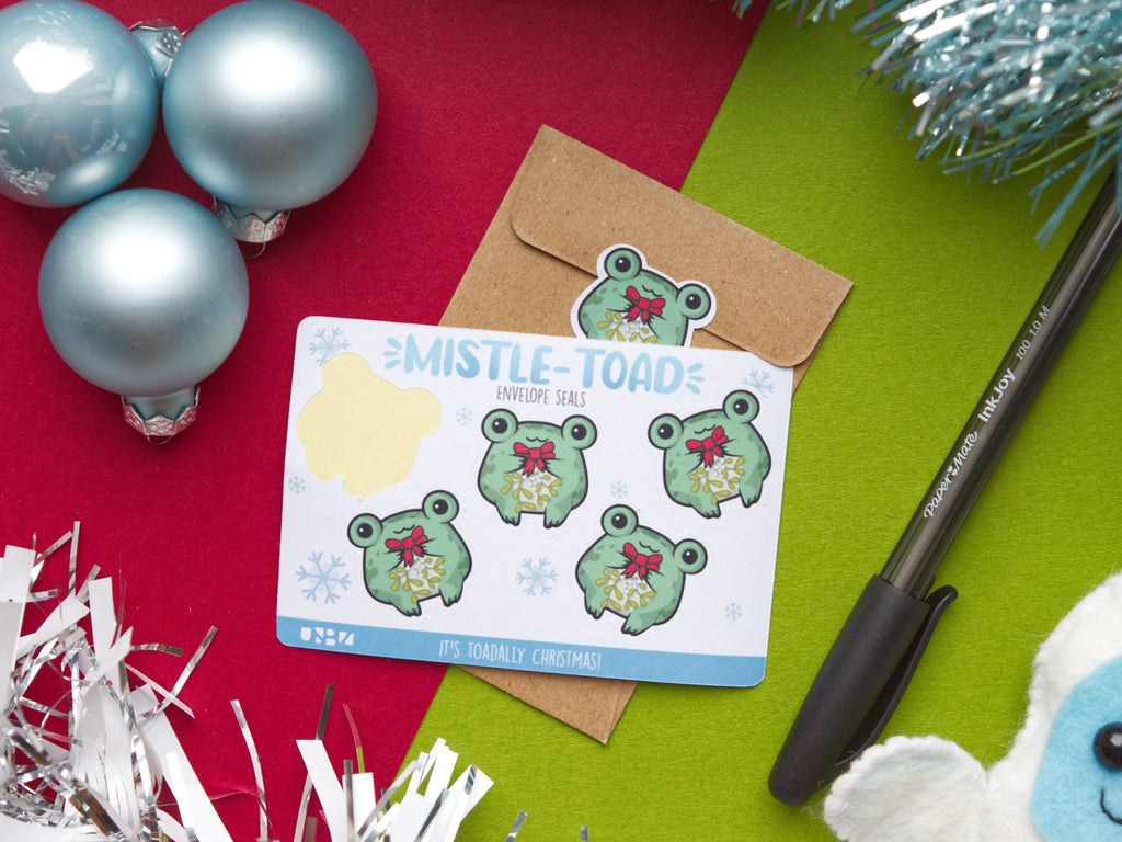 Mini Kawaii Christmas Pun Cards 5-Pack