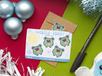 Mini Kawaii Christmas Pun Cards 5-Pack