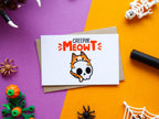 Kawaii Halloween Cards: Pun Note Cards, Spooky Characters (Pack of 5)